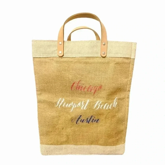 Apolis Global Citizen Market Tote Like New Austin Chicago Beach Scandi Girl - Picture 1 of 17